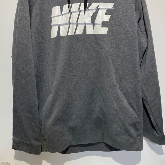 Nike Men's Pullover Hoodie Sweatshirt Active Athletic Long Sleeve Gray XXL Tall - Picture 2 of 12